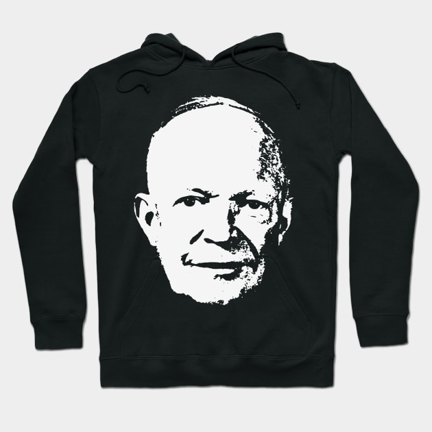 Dwight D. Eisenhower Minimalistic Pop Art Hoodie by Nerd_art